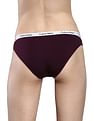 Calvin Klein Underwear Women Assorted Contrast Waistband Low Rise Bikini Panties - Pack Of 3