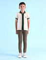 U.S. Polo Assn. Kids Boys Colour Block Regular Fit Polo Shirt