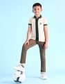 U.S. Polo Assn. Kids Boys Colour Block Regular Fit Polo Shirt
