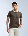 Flying Machine Textured Color Of Home Polo Shirt