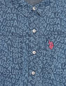 U.S. Polo Assn. Kids All Over Print Denim Dress