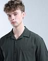 Flying Machine Textured Oversized Fit Digitopia Shirt