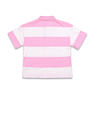 U.S. Polo Assn. Kids Girls Horizontal Striped Polo Shirt
