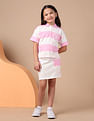 U.S. Polo Assn. Kids Girls Horizontal Striped Polo Shirt