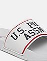 U.S. Polo Assn. Men Embossed Logo Non-Skid Lightweight Slides
