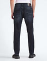Flying Machine Mid Rise Slash Slim Tapered Jeans