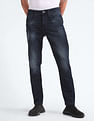 Flying Machine Mid Rise Slash Slim Tapered Jeans