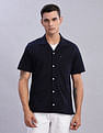Tommy Hilfiger Solid Regular Fit Plain Woven Shirt