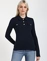 Tommy Hilfiger Solid Slim-Fit Cotton Polo T-Shirt