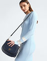 U.S. Polo Assn. Women Signature Colour Block Baguette Bag