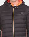 U.S. Polo Assn. Men Black Hood Quilted Puffer Jacket
