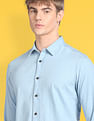 Flying Machine Spread Collar Denim Shirt
