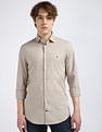 Tommy Hilfiger Poplin Solid Slim Fit Shirt