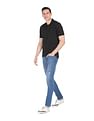 AD by Arvind Modern Jersey Slub Polo Shirt