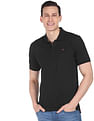 AD by Arvind Modern Jersey Slub Polo Shirt