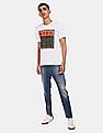Aeropostale Men White Crew Neck Graphic Printed T-Shirt