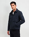 Arrow Sport Solid Regular Fit Bomber Jacket