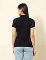U.S. Polo Assn. Women Regular Fit Solid Polo Shirt