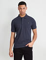 Flying Machine Solid Cotton Polo Shirt