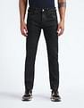 Flying Machine Mid Rise Slash Slim Tapered Jeans