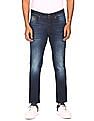 Aeropostale Men Dark Blue Skinny Fit Stone Wash Jeans