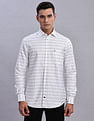 Tommy Hilfiger Striped Regular Fit Plain Woven Shirt