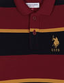 U.S. Polo Assn. Kids Horizontal Stripe Cotton Polo Shirt