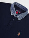 U.S. Polo Assn. Denim Co. Denim Collar Solid Polo Shirt