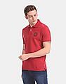 Aeropostale Red Rear Print Pique Polo Shirt