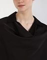 Calvin Klein Jeans Regular-Fit Polyester Spread Collar Top