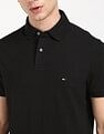 Tommy Hilfiger Solid Regular-Fit Cotton Polo T-Shirt