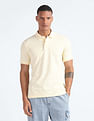 Flying Machine Solid Cotton Polo Shirt