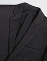 Arrow Notch Lapel Collar Knit Blazer