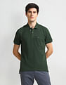 Arrow Sports Chest Pocket Heathered Polo Shirt