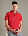 Tommy Hilfiger Solid Regular-Fit Cotton Polo Shirt