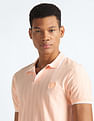 Flying Machine Jacquard Knit Regular Fit Polo Shirt