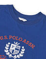 U.S. Polo Assn. Women Boxy Fit Brand Embroidered T-Shirt
