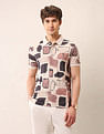 U.S. Polo Assn. Denim Co. Abstract Printed Muscle Fit Polo Shirt