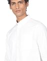 Calvin Klein Men White Pure Cotton Slim Fit Casual Shirt