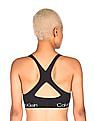 Calvin Klein Underwear Women Black Solid Square Neck Sports Bra