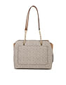 Calvin Klein Monogram Jacquard Hailey Shopper Bag
