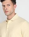 Arrow Horizontal Stripe Pique Polo Shirt