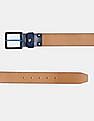 U.S. Polo Assn. Brown Metallic Buckle Perforated Belt
