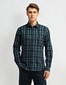 Arrow Sport Dobby Gun Club Checked Shirt