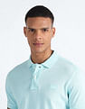 Flying Machine Pure Cotton Solid Polo Shirt