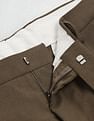 Arrow Mid Rise Carson Tapered Fit Trousers