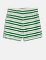Tommy Hilfiger Kids Girls Striped Relaxed-Fit Cotton Shorts
