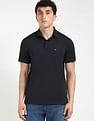 Tommy Hilfiger Solid Regular-Fit Cotton Polo Shirt