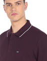 Arrow Sports Tipped Collar Solid Polo Shirt