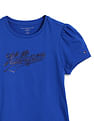 Tommy Hilfiger Kids Girls Brand Script Cotton T-Shirt